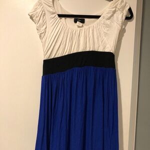 Aqua color block dress L